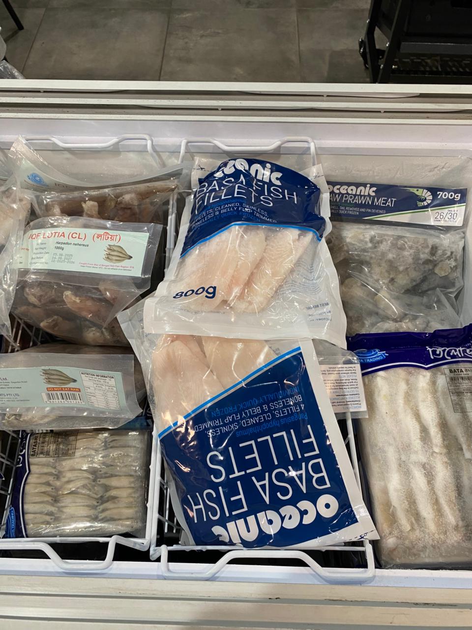 Fresh fish display